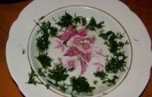 Салат грибное лукошко с опятами, рецепт приготовления