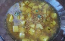 Delicious buckwheat soup